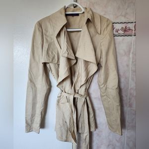 Ralph Lauren Purple Label 100% Silk Jacket Trench Coat